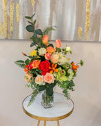 Happy Life Arrangement - Large Real Touch Centerpiece - Modern Farmhouse - Flovery