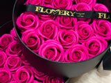 Scented Soap Hot Pink Rose In Elegant Double Gift Box - Flovery