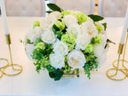 XXL Real Touch Centerpiece - Large Dining- White Real Touch Floral Arrangement-Faux Flowers-Lobby Arrangement - Flovery