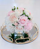 REAL TOUCH Pink/Pastel Peony Arrangement-Real Touch Flower Arrangement-Large Peony Centerpiece-Peony Arrangement-Faux/Rose Arrangement - Flovery