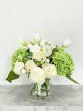 French Country Hydrangea Peony Arrangement - Flovery
