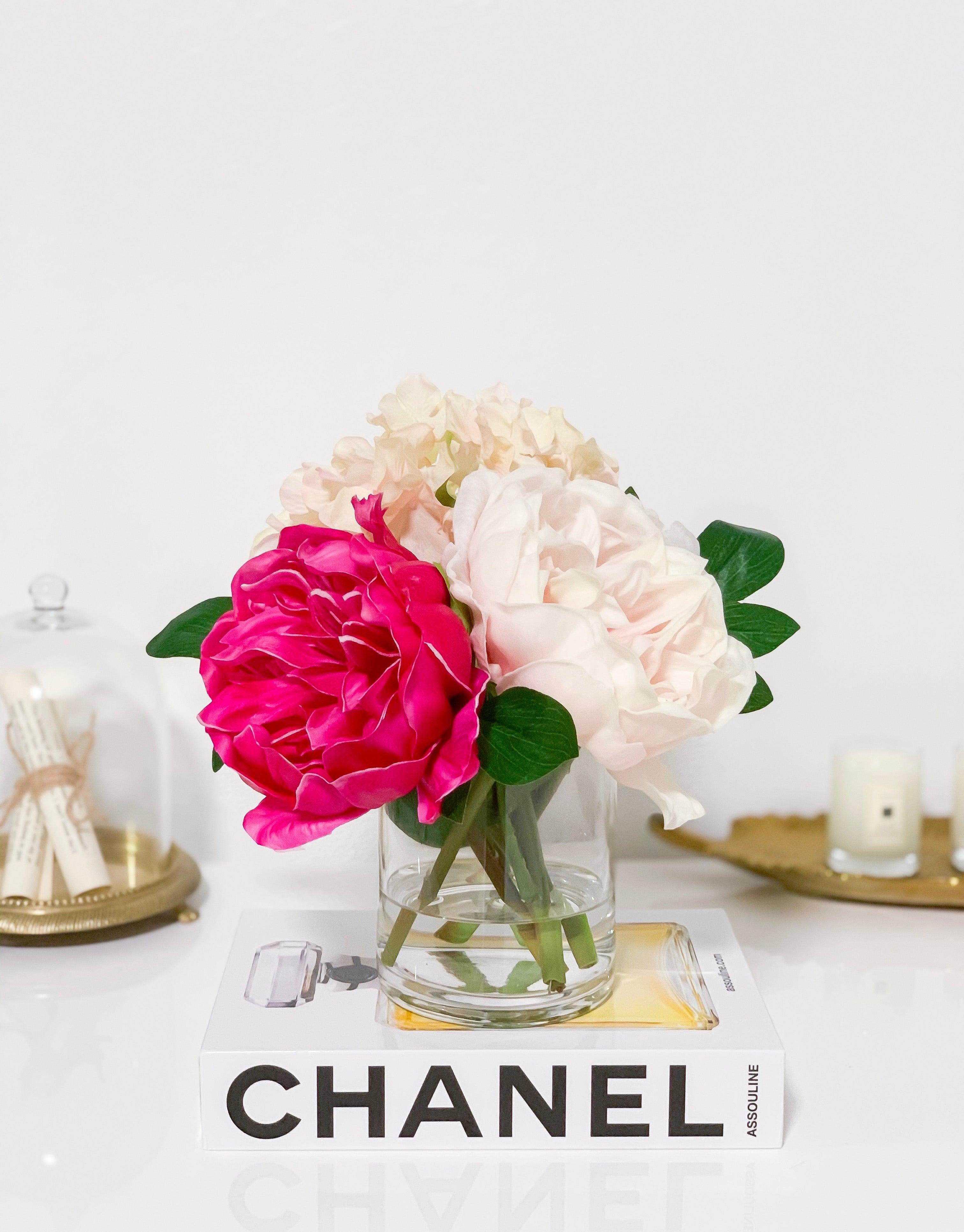 Pink Real Touch Queen Peony Centerpiece Secondary image