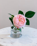 Large Real Touch English Rose Arrangement-Artificial Flower Arrangement-Faux Flower-Silk Flower-Coffee Table Arrangement-Pink Roses - Flovery