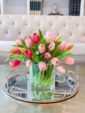 Real Touch Tulip Field Arrangement - Flovery