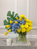 Love Ukraine Blue Yellow Rose Arrangement - Flovery