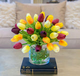 13-in Tulip Real Touch Centerpiece - Flovery
