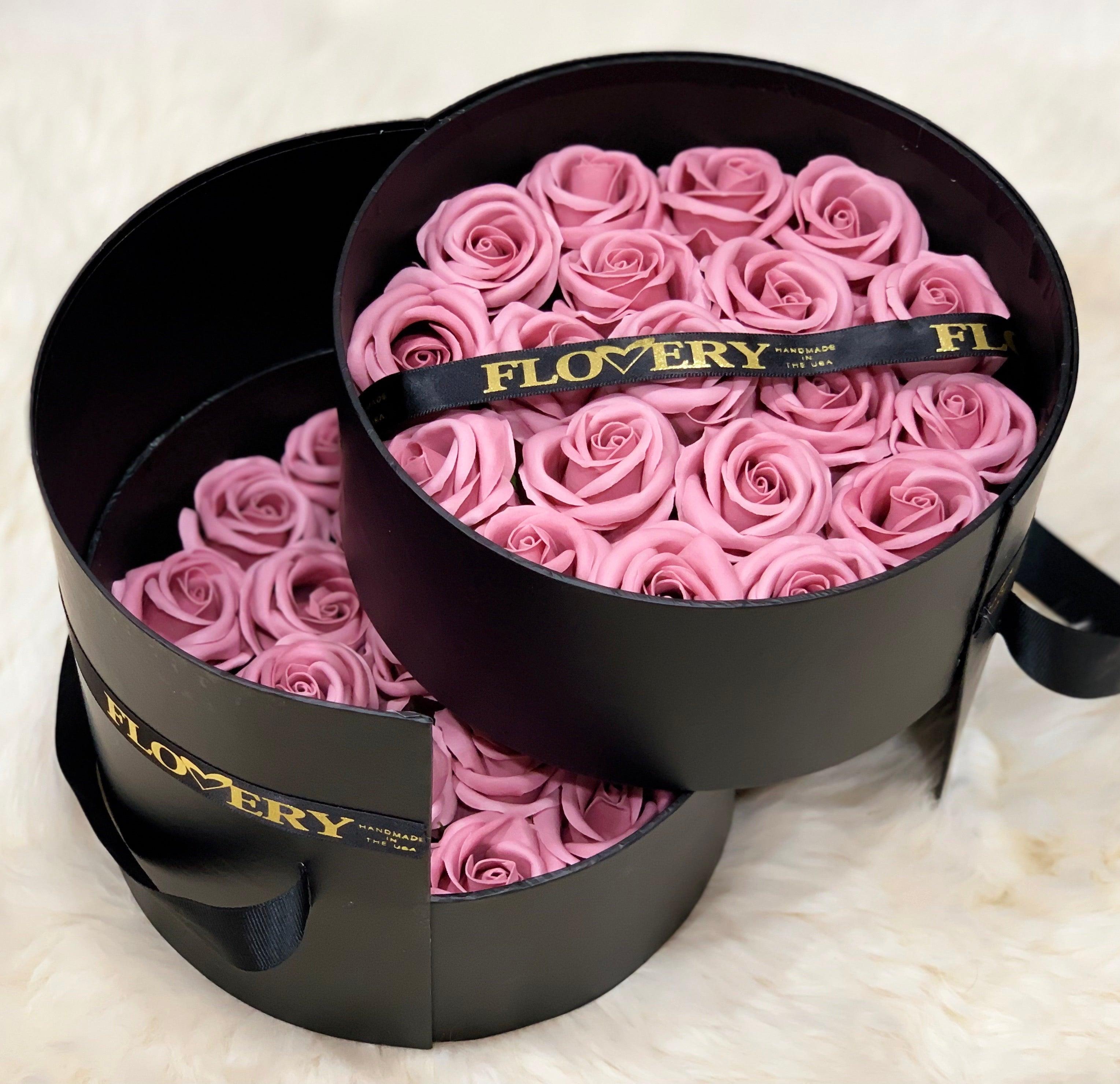 Scented Soap Sweet Pink Rose In Elegant Double Gift Box - Flovery