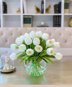 Large Table Centerpiece-Tulips Table Centerpiece-Large Tulip Artificial Flower Arrangement-Real Touch Tulip Flower Arrangement Home Decor - Flovery