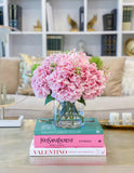 Pink French Hydrangea Centerpiece - Flovery