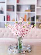24-in Large Real Touch Cymbidium Orchid Flower Arrangement - Flovery