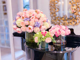 Pink Paradise Arrangement - XXXLarge Centerpiece Arrangement - Lobby Centerpiece-Faux Flowers Arrangement- Finest Artificial Centerpiece - Flovery