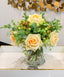 Real Touch Champange Rose Arrangement Wine Glass - Flovery