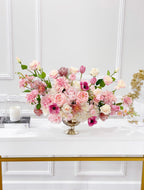 Large French Country Pink Real Touch Flower Arrangement - Flovery