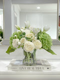 French Country Hydrangea Peony Arrangement - Flovery