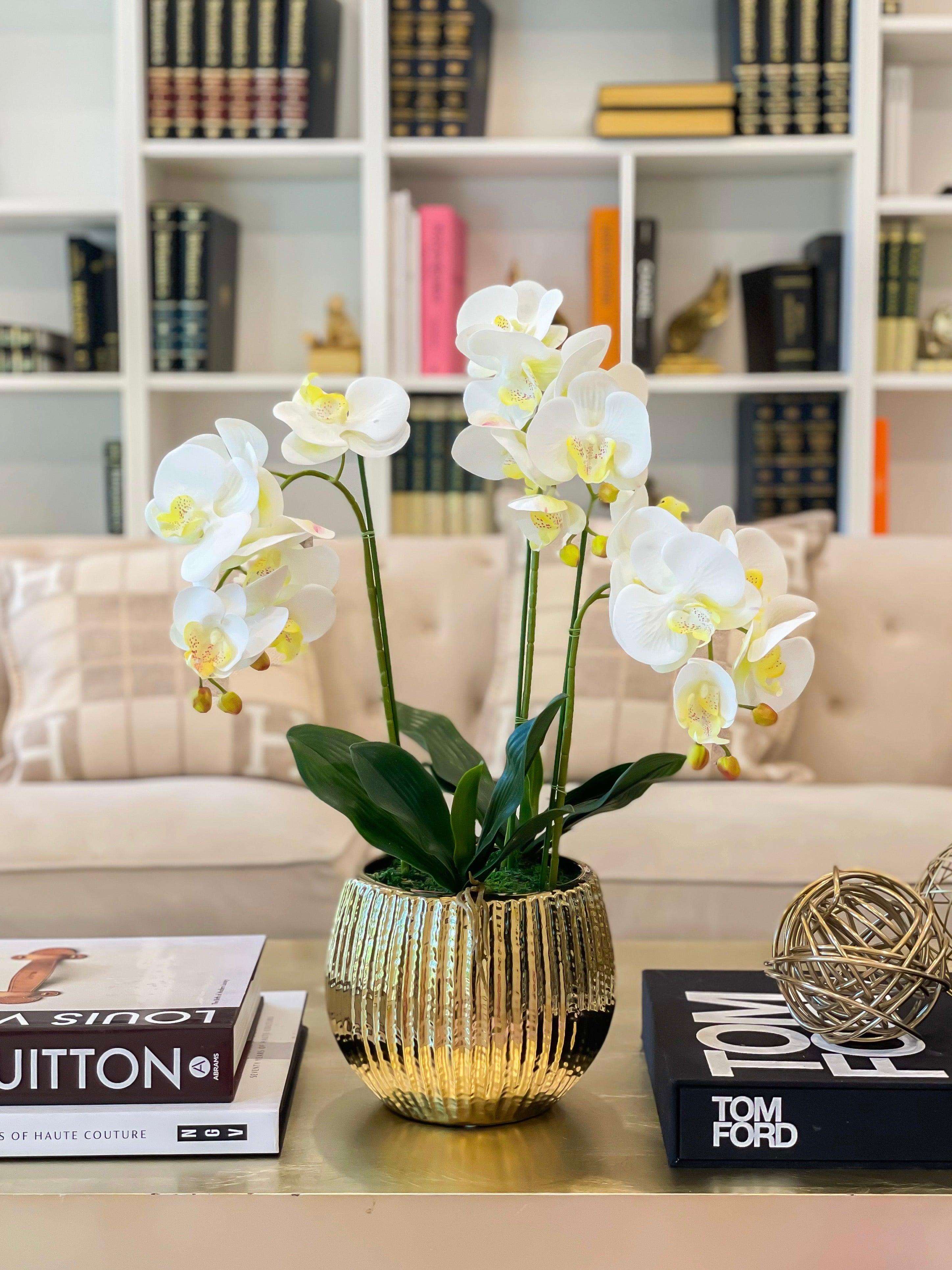 22.5” Real Touch Orchid Arrangement - Flovery Main image