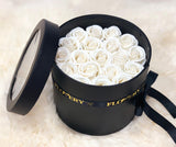 Premium Scented Soap White Roses In Elegant Double Box - Flovery