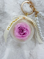 Eternity Preserved Rose Keychain/Bag charm - Flovery
