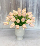 Large Real Touch Tulips Centerpiece - Faux Tulips Arrangement  - Faux Arrangement - Flovery