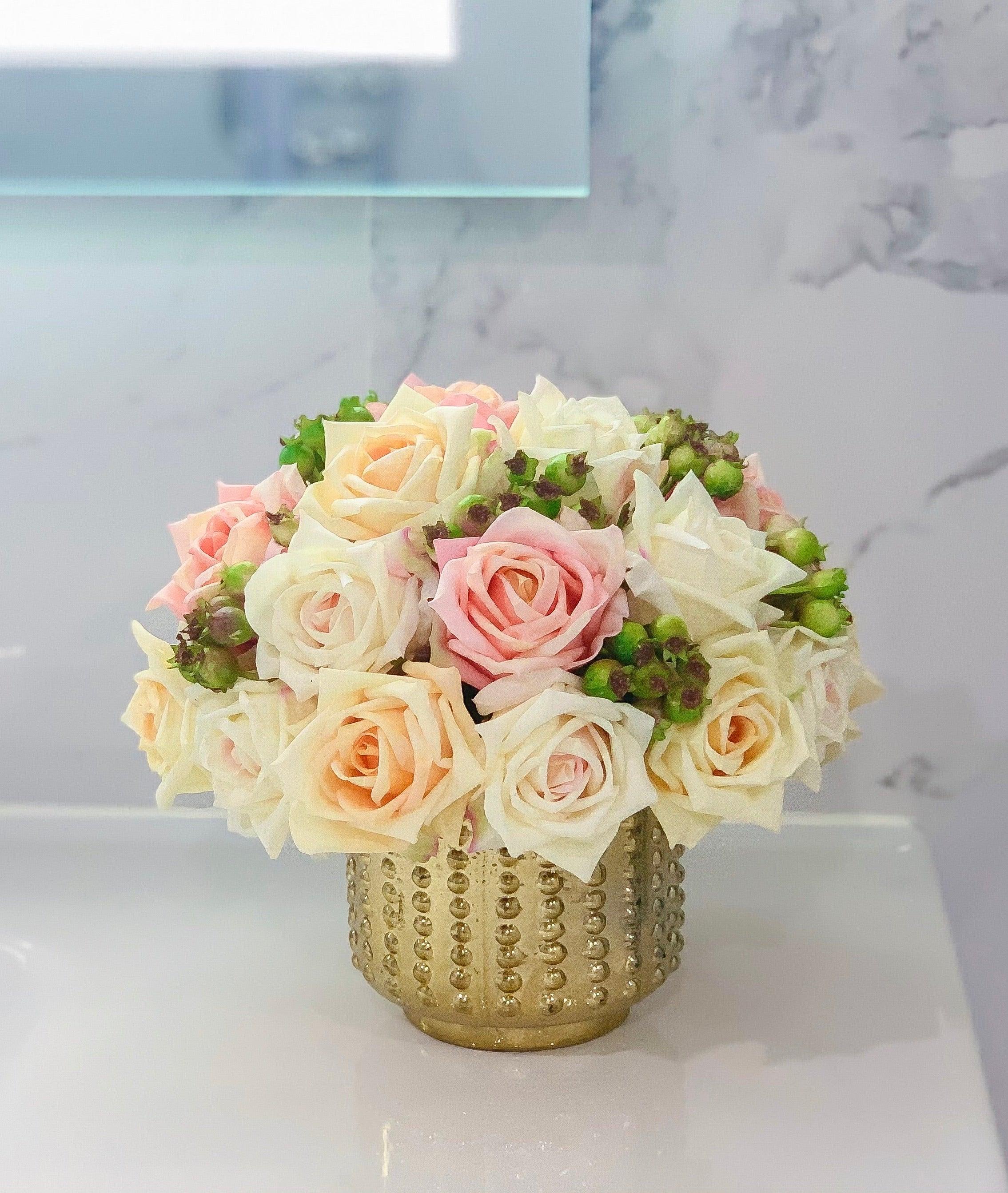 Flovery Everlasting Real Touch Mixed Rose Centerpiece - Flovery Main image