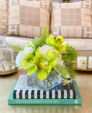 Real Touch Centerpiece-Rose Real Touch Flower Arrangement- Table Centerpiece-Orchid Floral Arrangement-Rose Arrangement-Green arrangement - Flovery