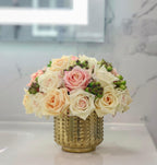 Flovery Everlasting Real Touch Mixed Rose Centerpiece - Flovery