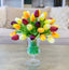 Tulips Real Touch Centerpiece for Dining Table-Tulip Arrangement- Faux Arrangement-Tulip Real Touch Arrangement - Flovery