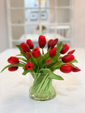 Real Touch Tulip Field Arrangement - Flovery