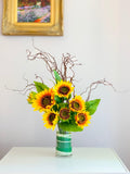 27" Large Floral Arrangement-Premium Finest Silk Sunflowers-Sunflower Centerpiece-Artificial Sunflower Arrangement-Fall Arrangement - Flovery