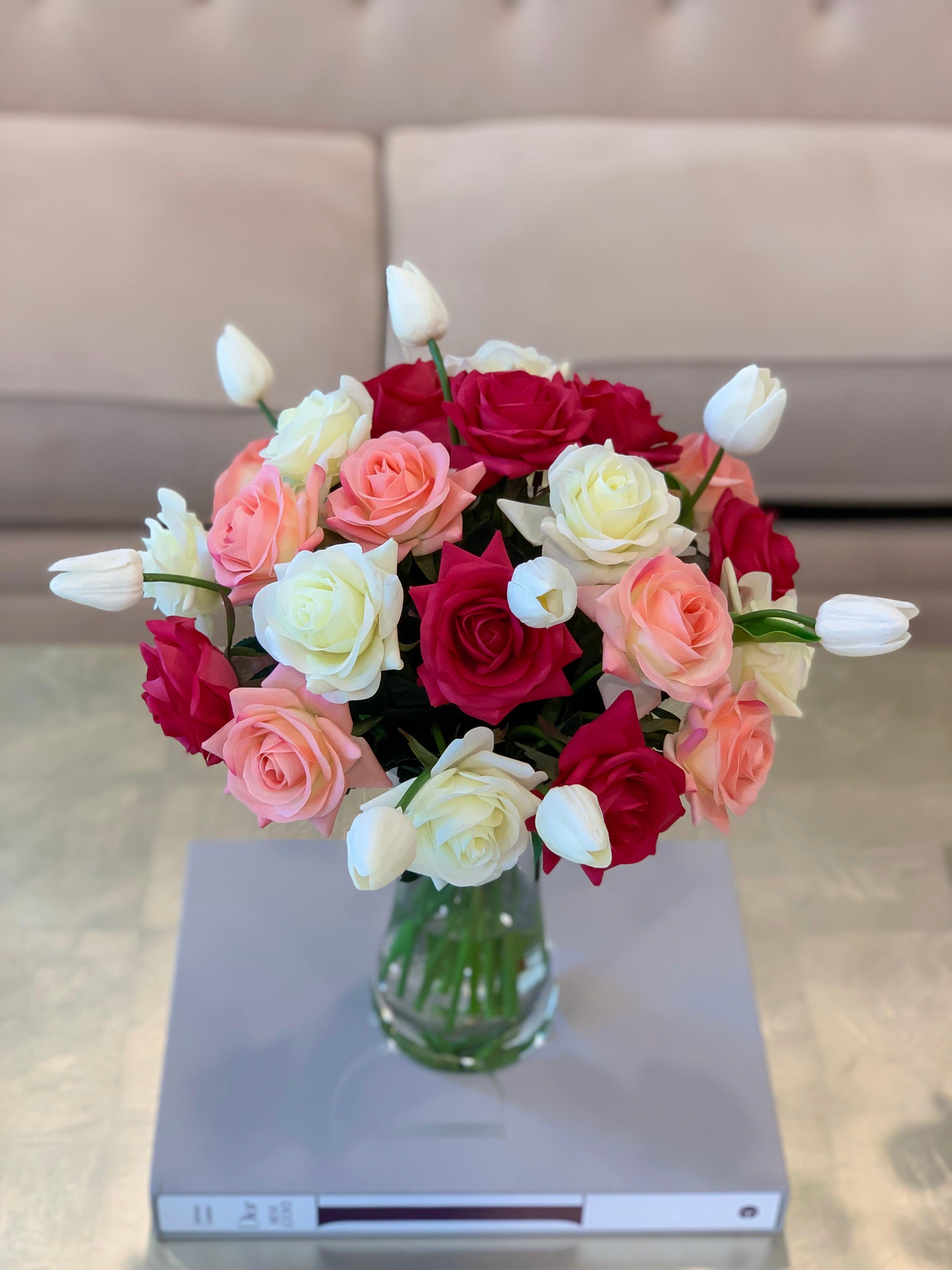 Roses Tulips Arrangement Secondary image