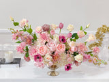 Large French Country Pink Real Touch Flower Arrangement - Flovery