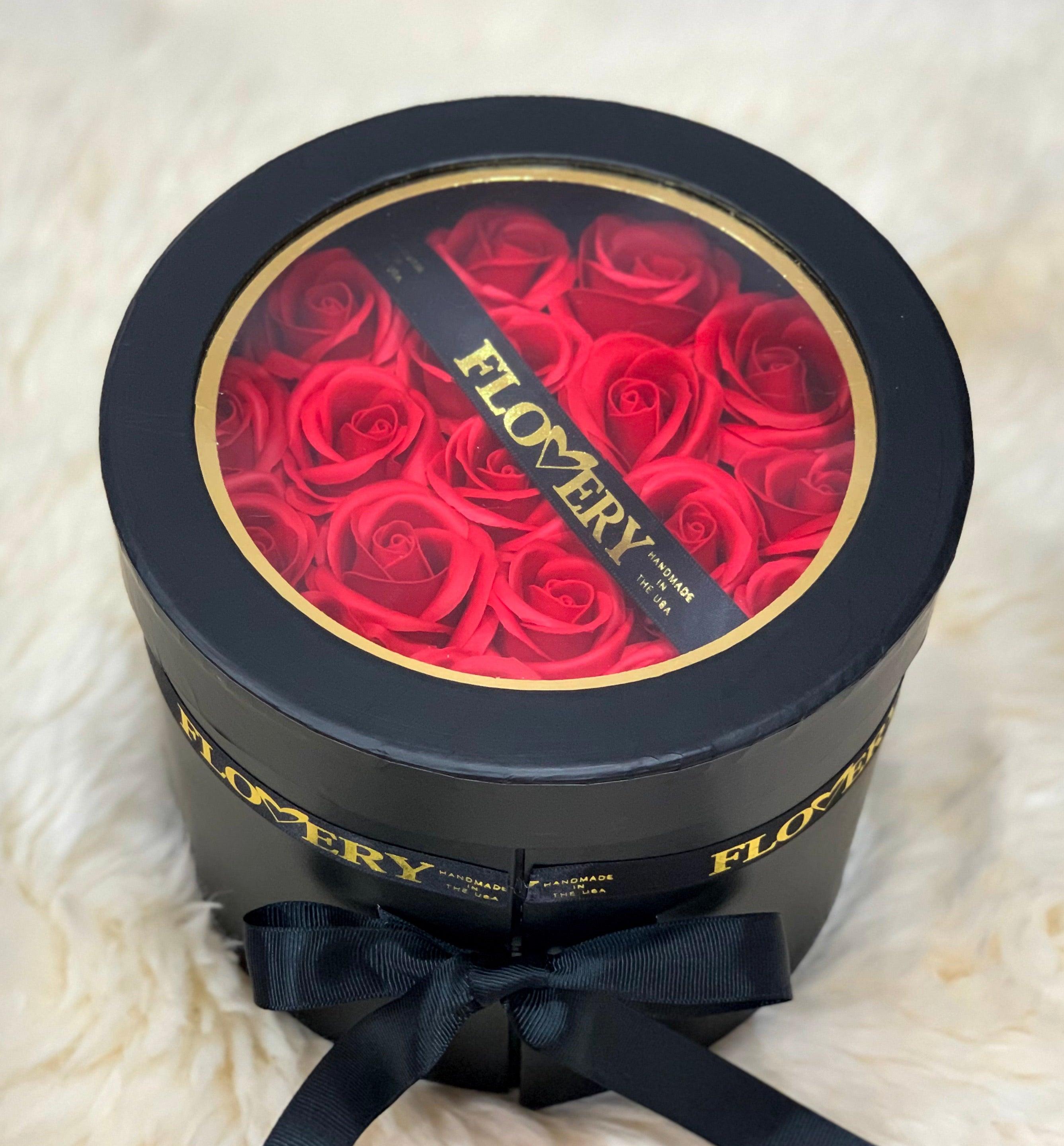 Premium Scented Soap Red Rose In Elegant Double Gift Box - Flovery