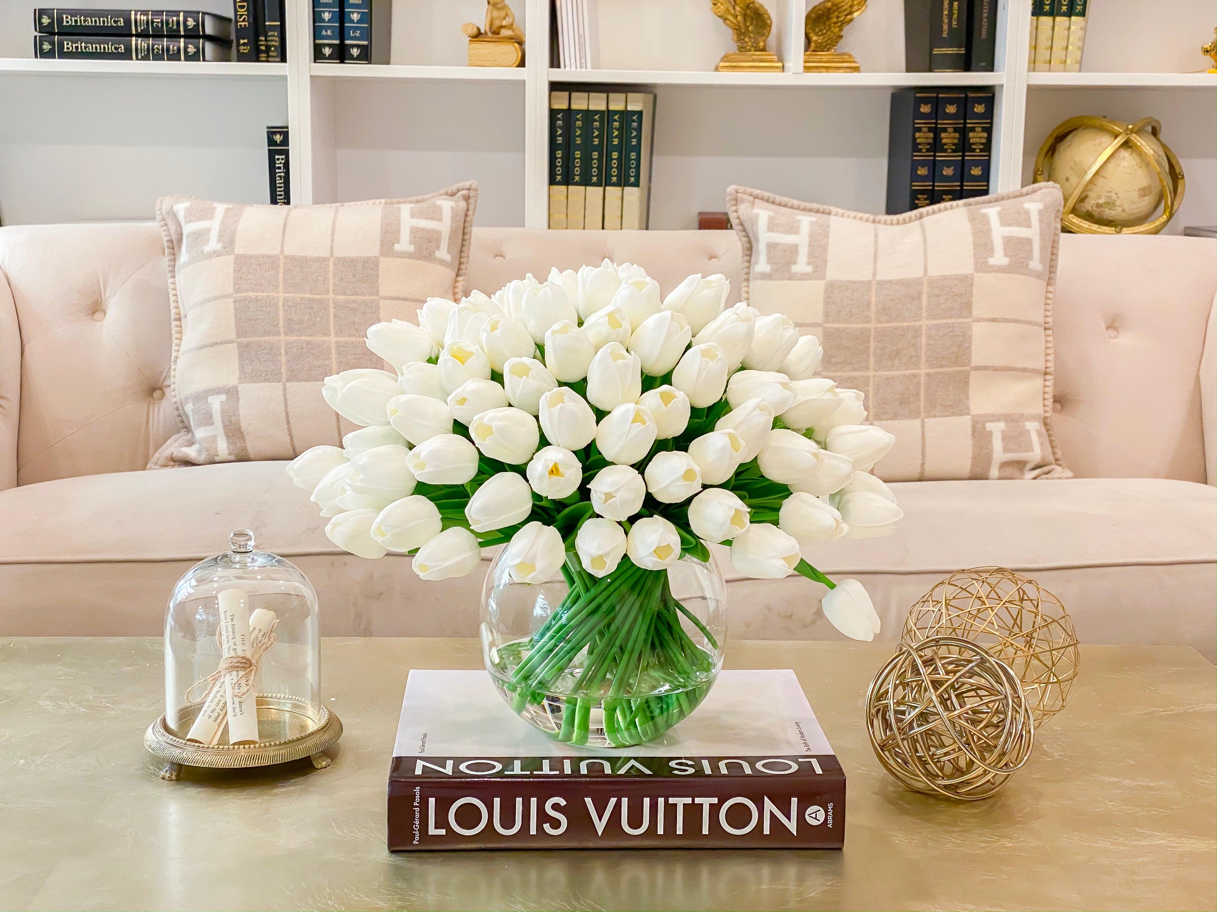 Large 100 Real Touch Tulips Holiday Arrangement Secondary image