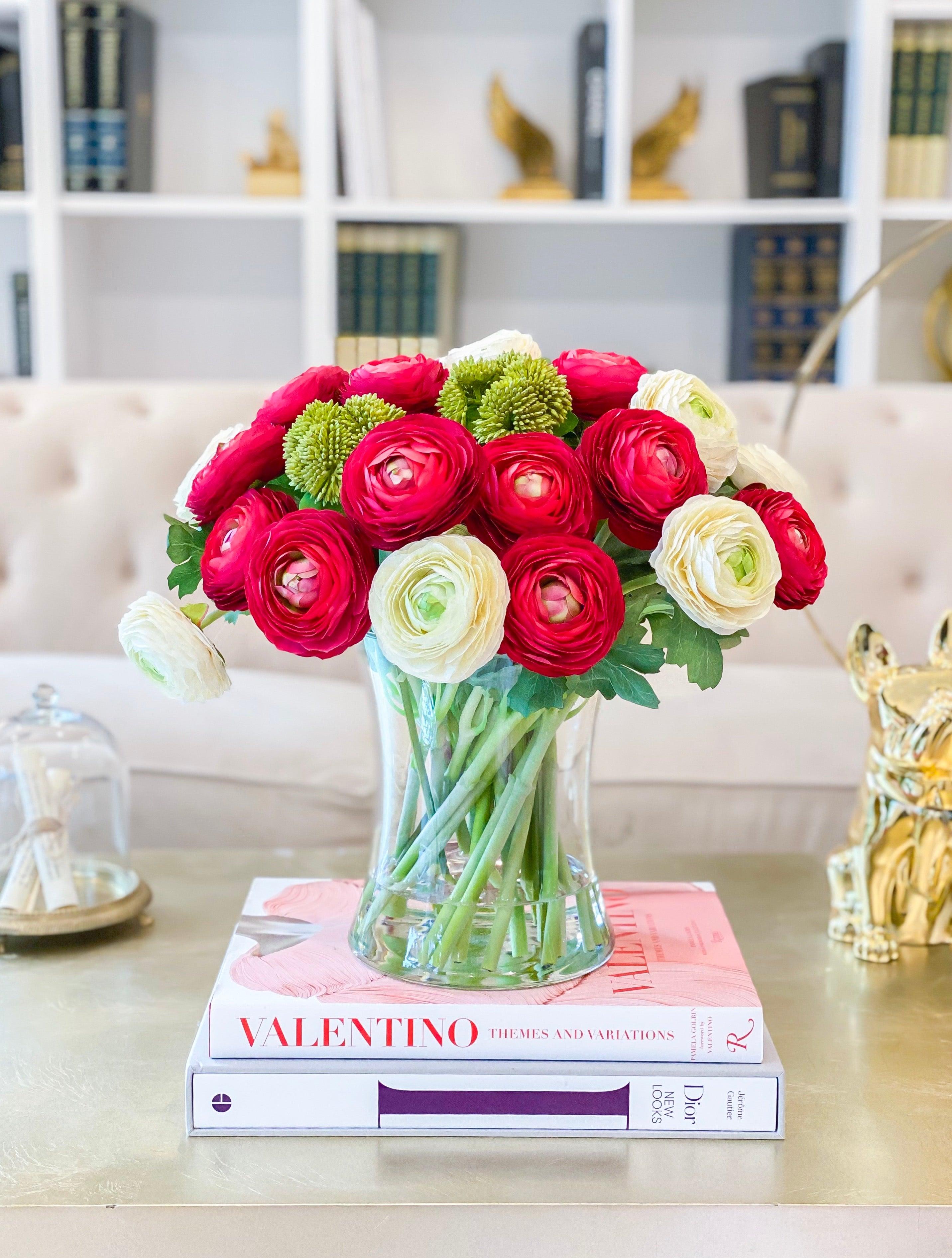 Large Premium Artificial Ranunculus Arrangement - Flovery Main image