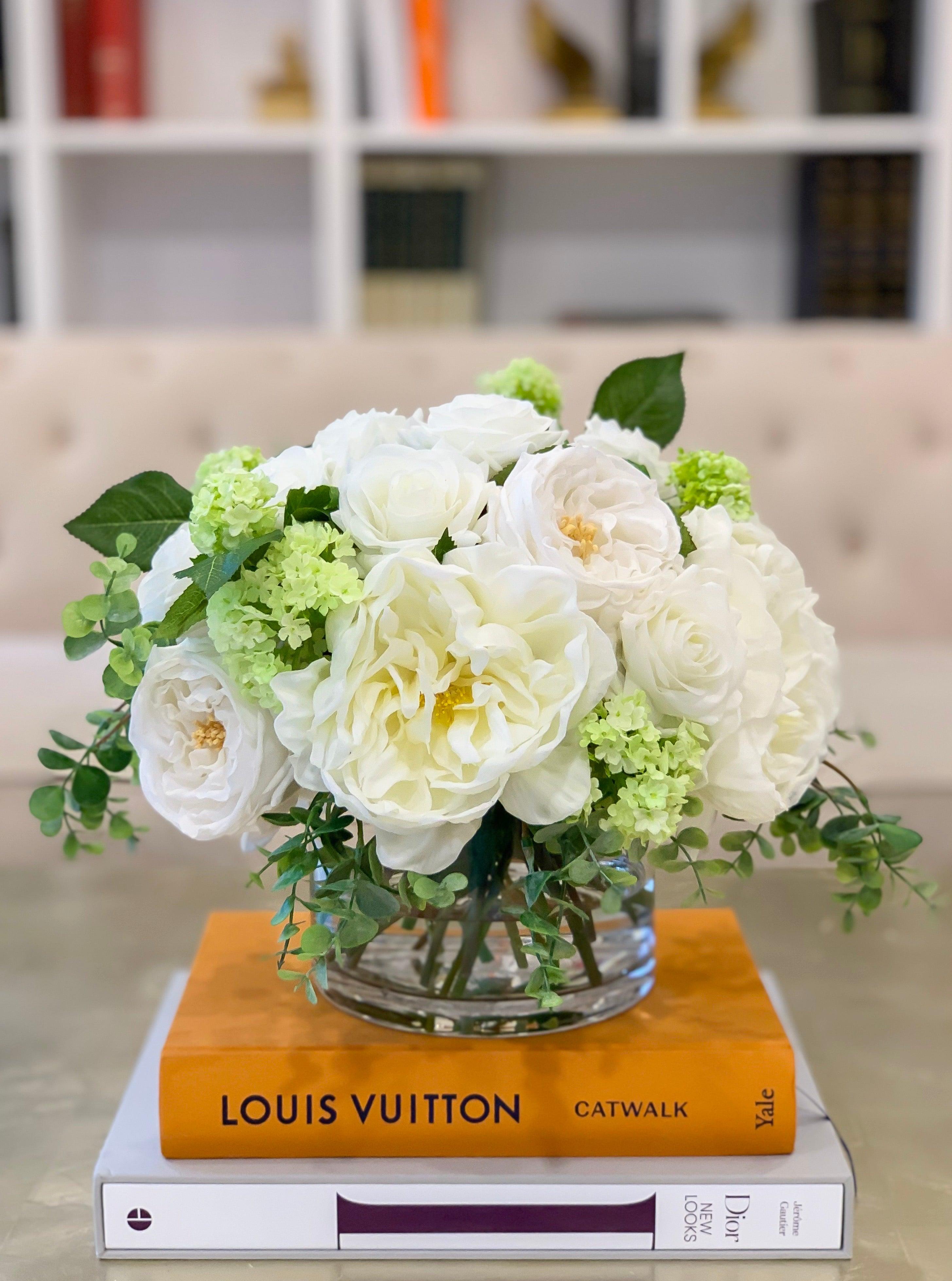 Large Real Touch English Roses Centerpiece Secondary image