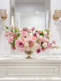 Large French Country Pink Real Touch Flower Arrangement - Flovery