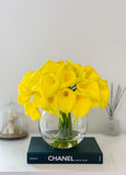 Large Yellow Calla Lily Real Touch Arrangement-Calla Lily/Lilies-Real Touch Flowers-Floral Arrangement-Faux Calla Lily-Yellow Centerpieces - Flovery