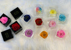 Elegant premium Ecuador preserved red rose in black cube - Flovery
