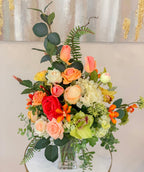 Happy Life Arrangement - Large Real Touch Centerpiece - Modern Farmhouse - Flovery