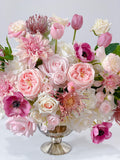 Large French Country Pink Real Touch Flower Arrangement - Flovery