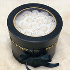 Premium Scented Soap White Roses In Elegant Double Box - Flovery