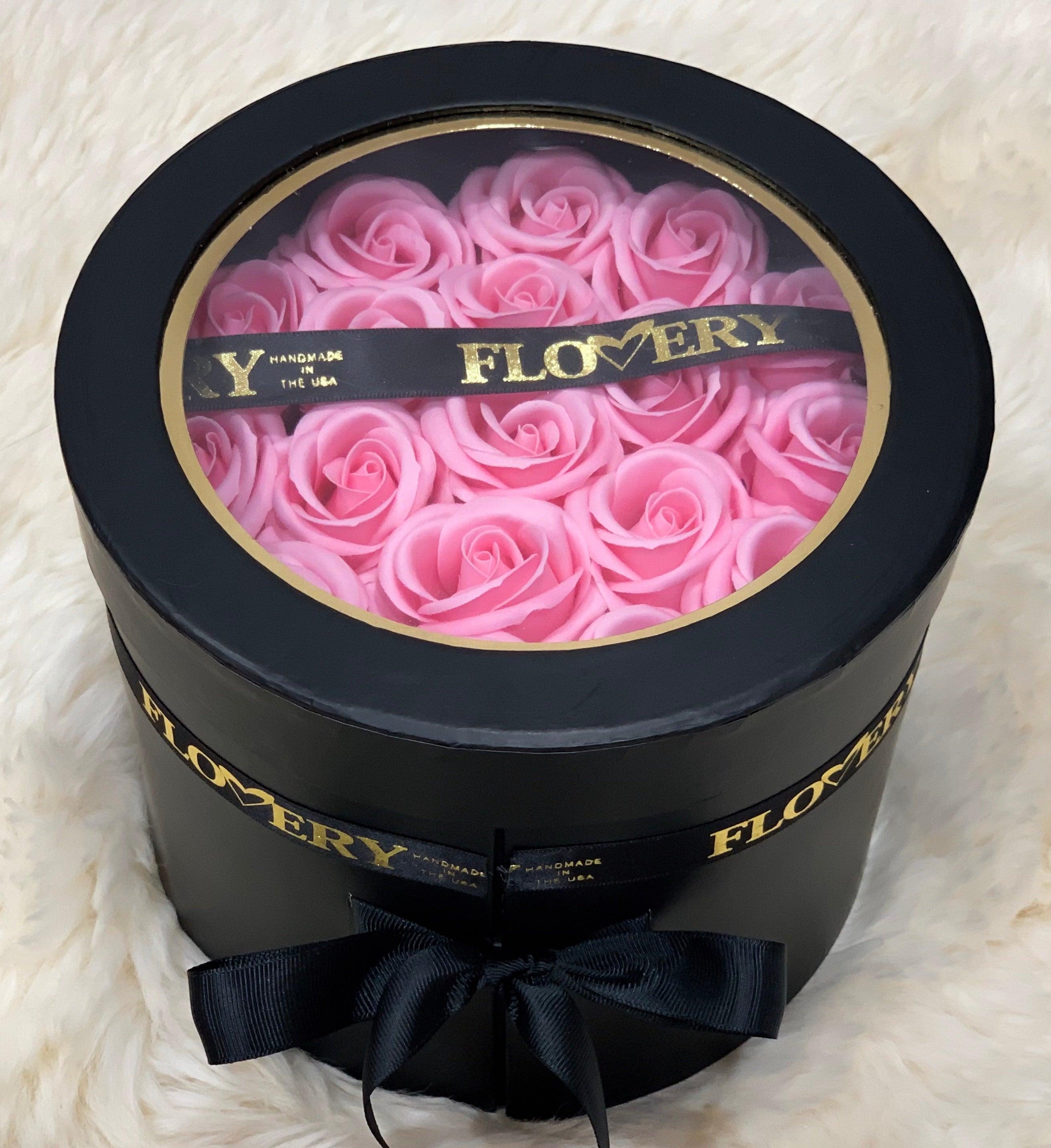Scented Soap Light Pink Rose In Elegant Double Gift Box Secondary image