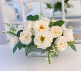Elegant Long Centerpiece All Real Touch Flowers Arrangement - Home Decor By Flovery - Flovery