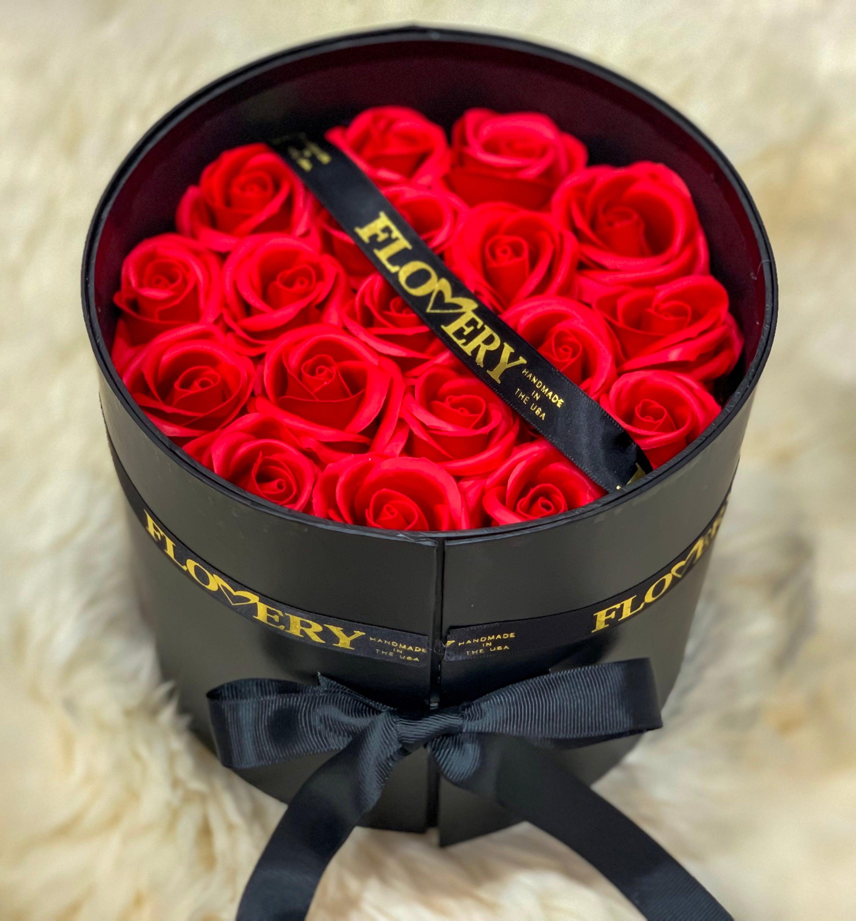 Premium Scented Soap Red Rose In Elegant Double Gift Box Secondary image