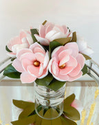 Artificial Flowers in Vase-Real Touch Magnolia Flower Arrangement-Floral Arrangement Magnolia-Magnolia Centerpiece Home Decor - Flovery