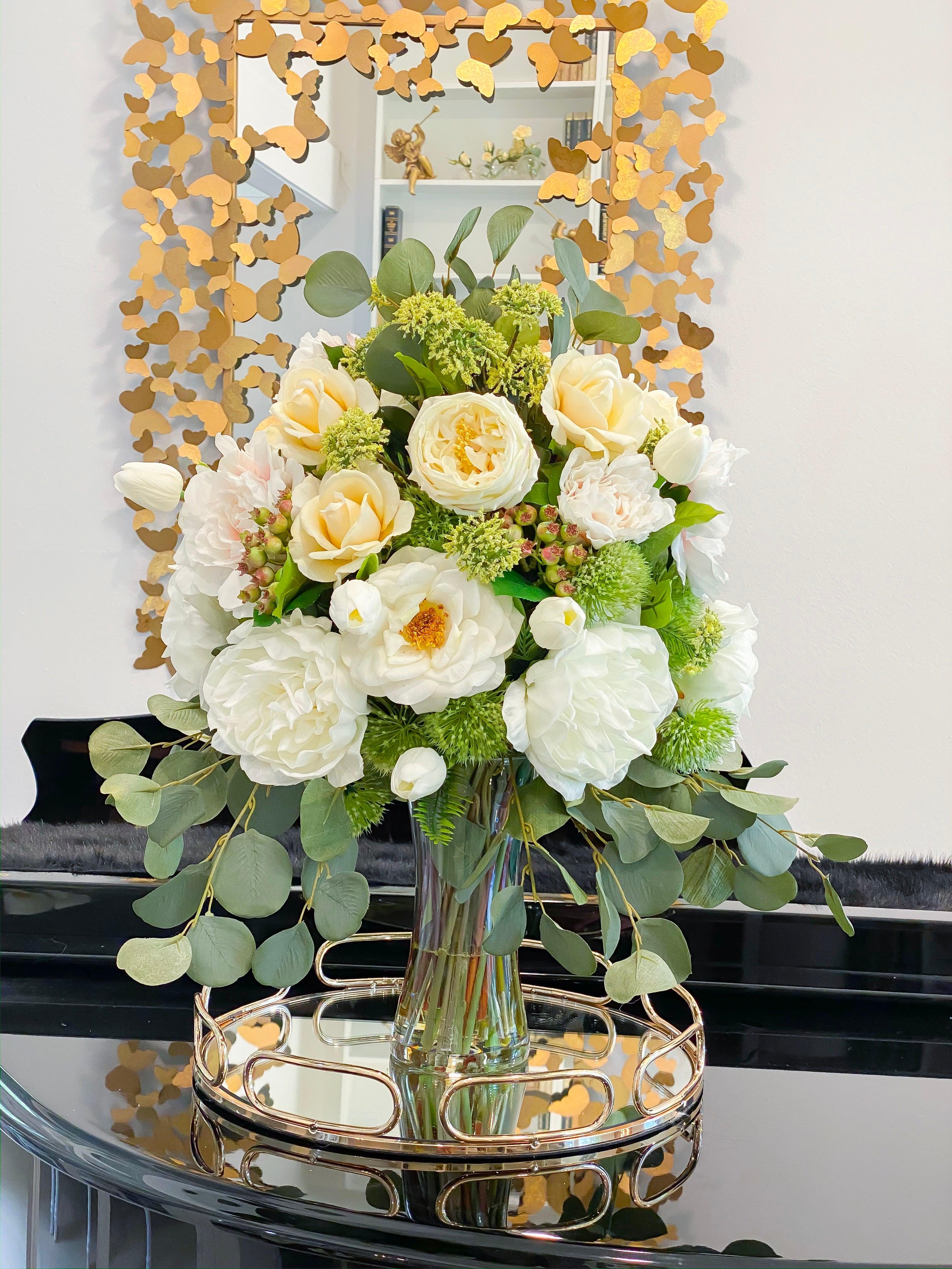 25” Tall Grand Peony Centerpiece Arrangement - Flovery