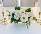 Elegant Long Centerpiece All Real Touch Flowers Arrangement - Home Decor By Flovery - Flovery