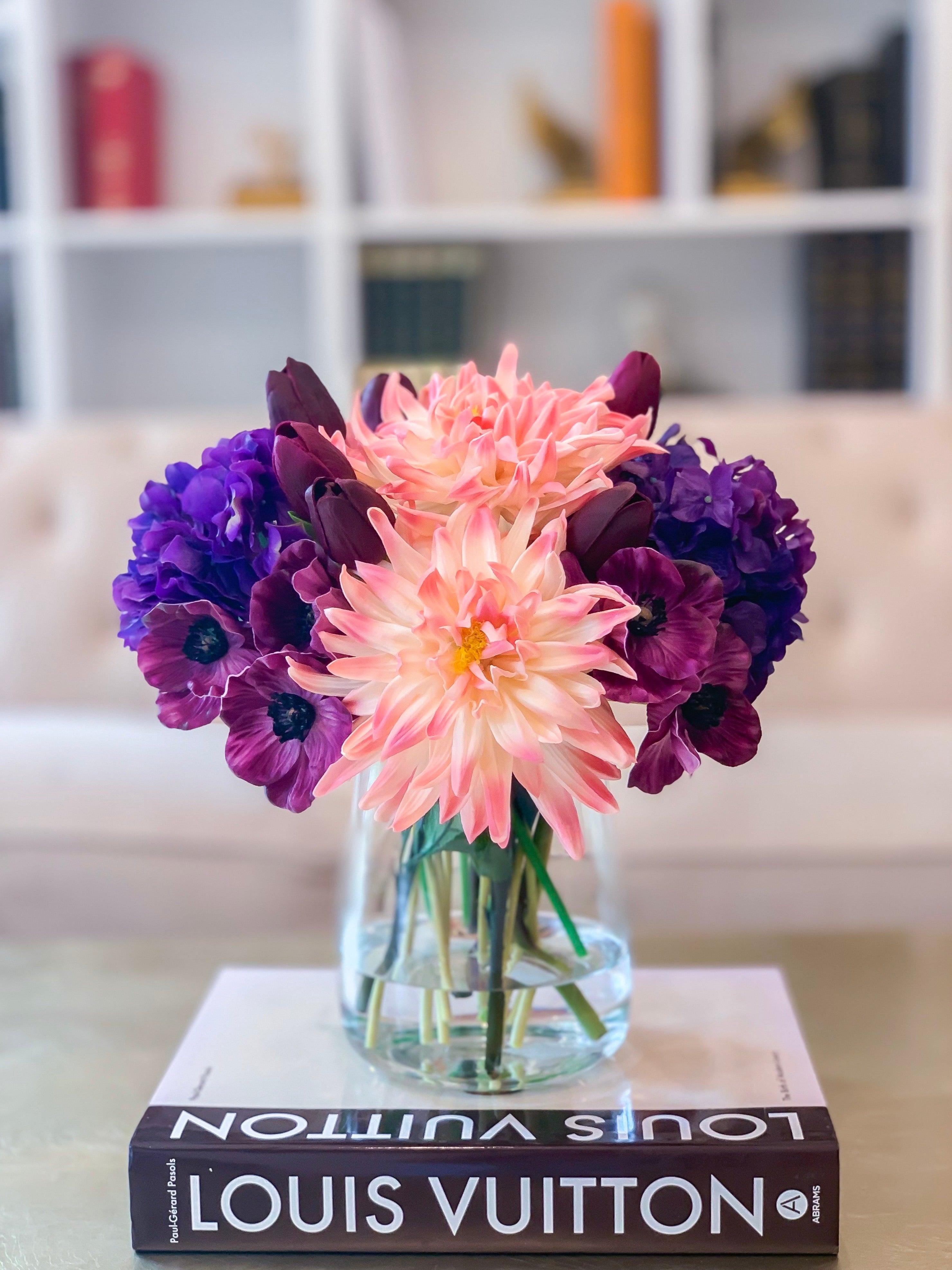 Poppies Dahlias Hydrangeas Arrangement Secondary image