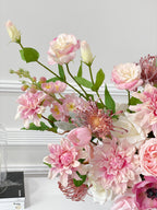 Large French Country Pink Real Touch Flower Arrangement - Flovery
