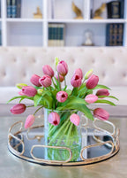 Real Touch Tulip Field Arrangement - Flovery