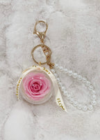 Eternity Preserved Rose Keychain/Bag charm - Flovery